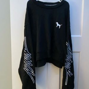 Black And White Pink Crop Top
